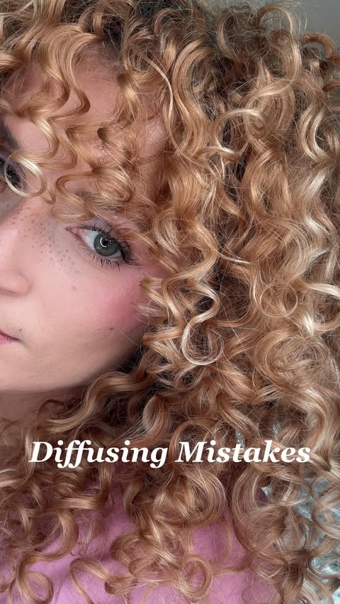 Instagram post by @ringlet.riss for Dyson. Caption reads: ✨3 diffusing mistakes you’re making that are....