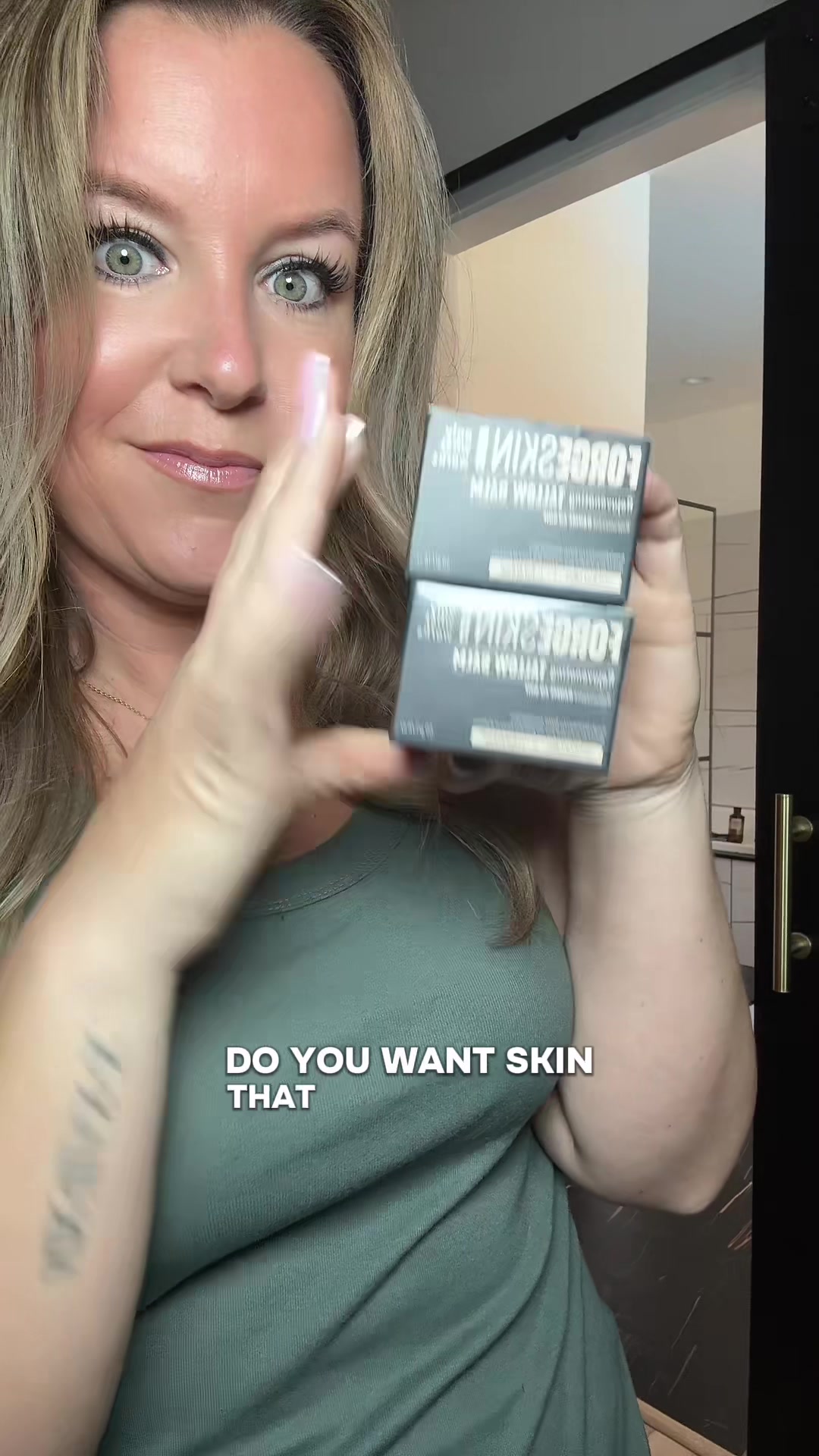 TikTok post by @itslalasturn for Forge Skin. Caption reads: Best beef tallow out there 👏 #beeftallow....