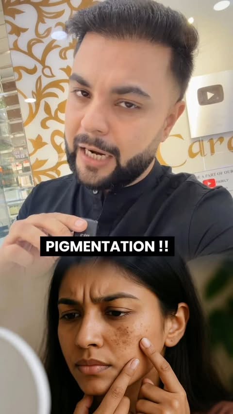 Instagram post by @rohitsachdevaofficial for Oshea Herbals. Caption reads: Pigmentation Treatment Routine For Buying Link....