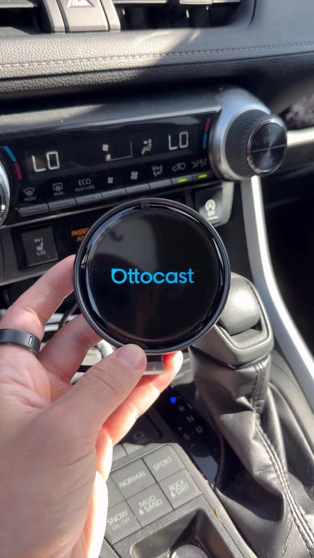 Instagram post by @chrisncars for OTTOCAST. Caption reads: Transform your cars boring infotainment system and....