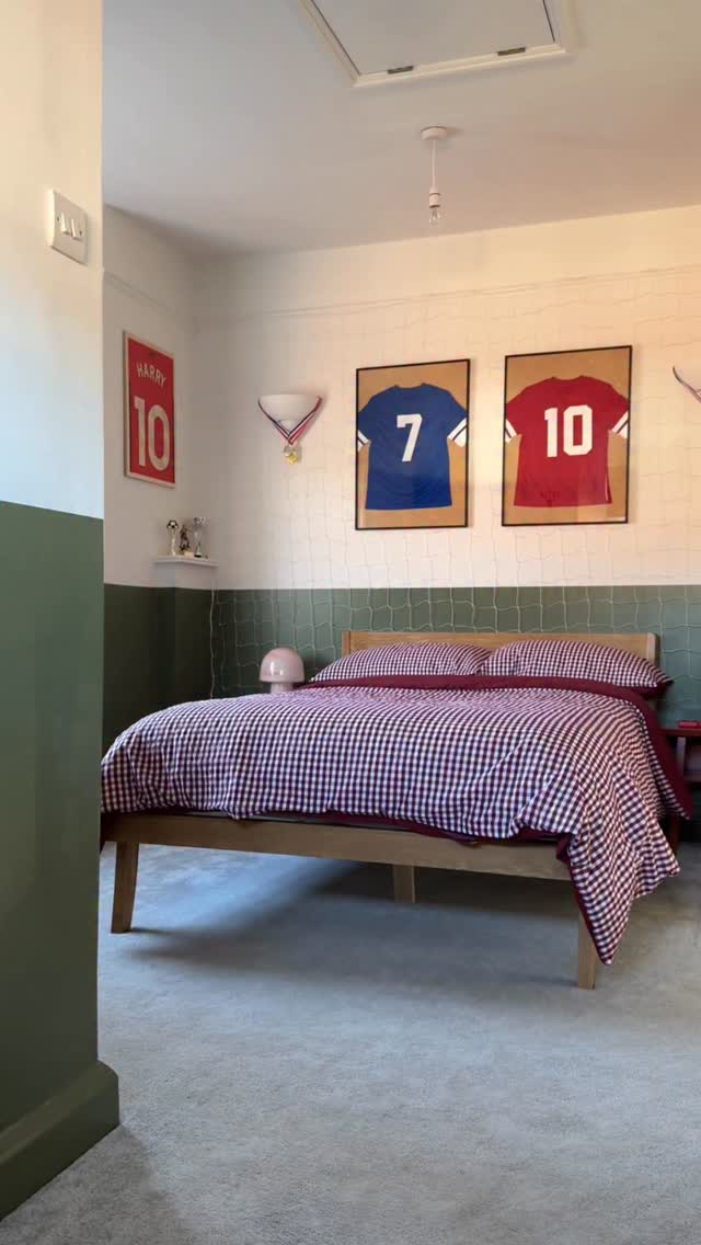 Instagram post by @beetrootandblack for Argos. Caption reads: ad| I had so much fun giving my son’s room a mini....