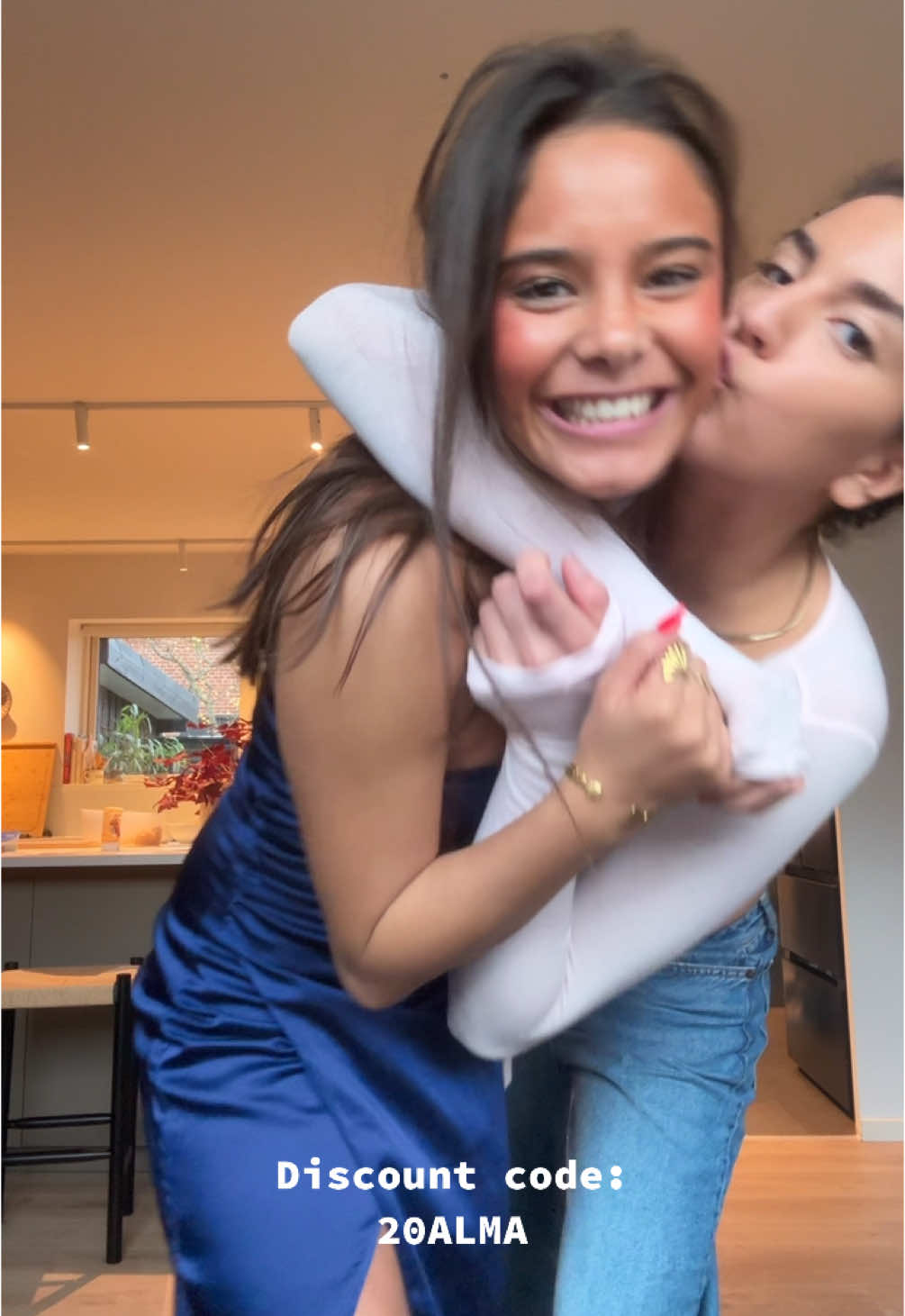 TikTok post by @almakopenhagen for Nelly. Caption reads: Paid partnership with @NELLY.COM use my discount....