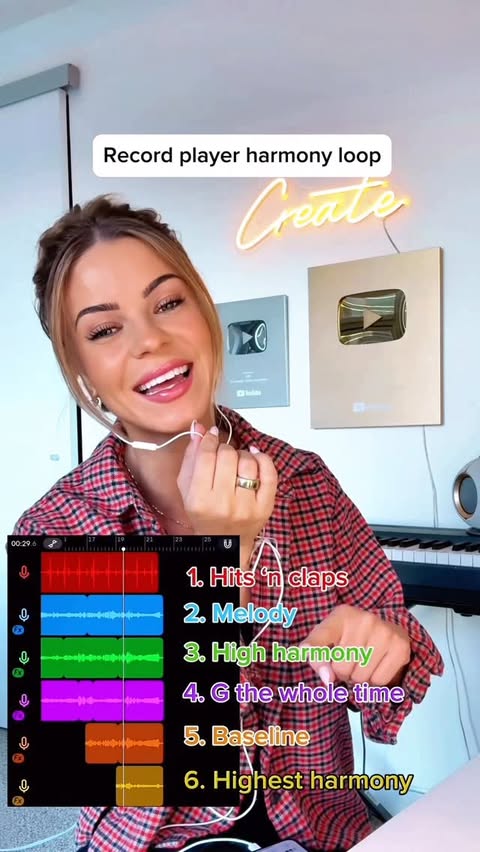 Instagram post by @livswearingen for BandLab. Caption reads: WAIT FOR IT 👀 @bandlab #bandlab.