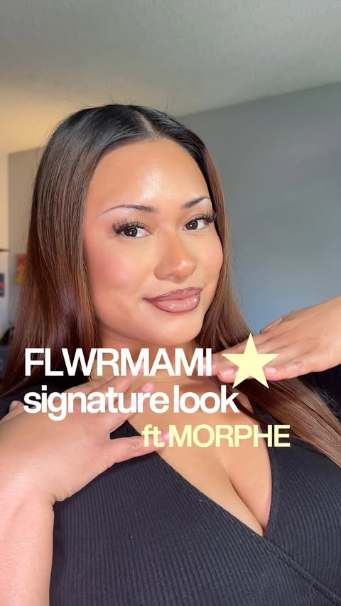 Instagram post by @flwrmamii for Morphe. Caption reads: Mamiiiii that’s meeee ⭐️ @morphebrushes....