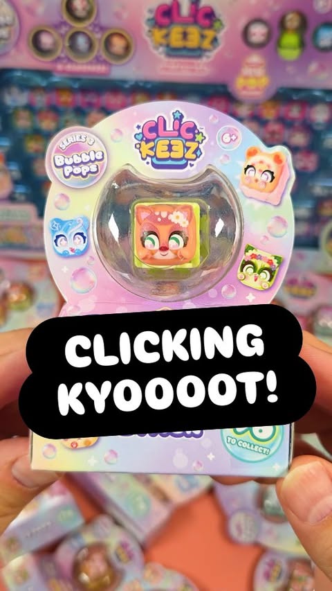 Instagram post by @minimysterys for Vivid Toy Group. Caption reads: AD | Clicking Cute! 🥺 Unboxing *New* Clickeez....
