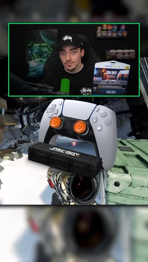 Instagram post by @cyborglive for KontrolFreek. Caption reads: [...] on BO7? 🎮 #callofduty #blackops7....