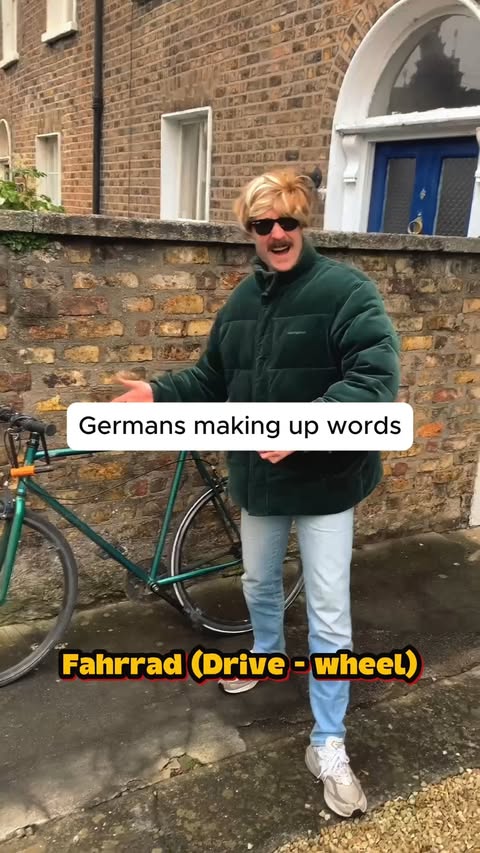 Instagram post by @irish_man_in_germany for Rosetta Stone. Caption reads: Some #German words are absolutely hilarious when....