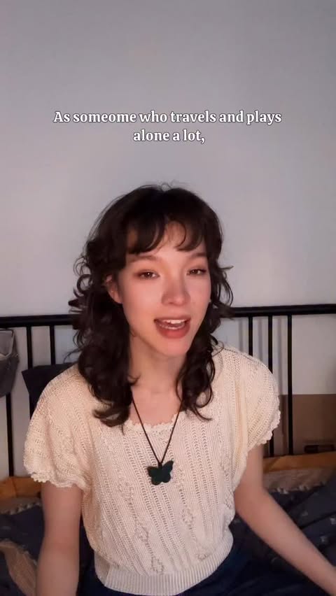 Instagram post by @ireneschrader for ENYA MUSIC. Caption reads: [...] link in my bio 🖤 @cybergguitar....