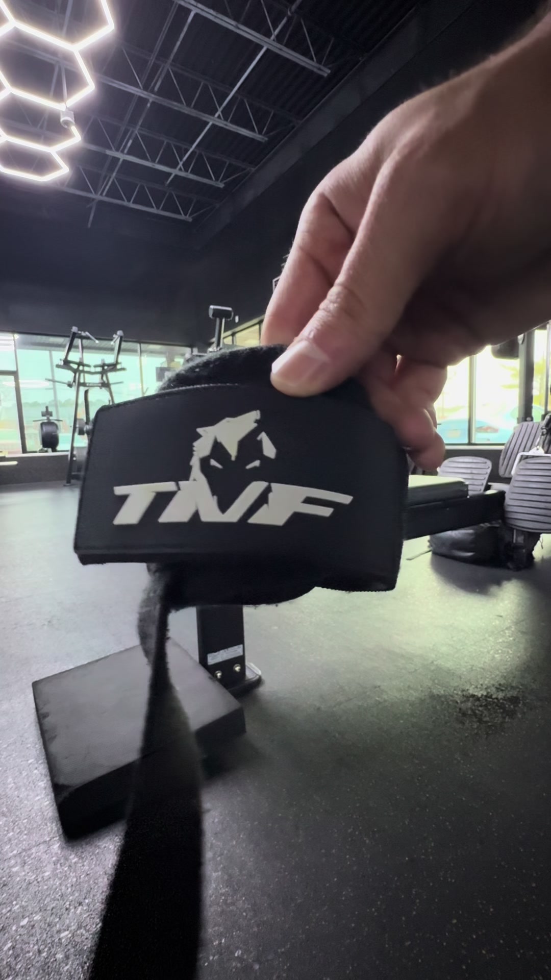 TikTok post by @nickcuzie for Ekkovision. Caption reads: @EKKOVISION.COM key #tiktokshop #ad #gym #muscles .