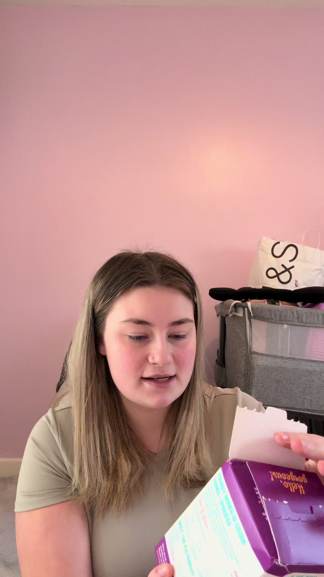 TikTok post by @livwoolvennnn for Here We Flo. Caption reads: @Here We Flo #pr #blowup #unbox #fyp #pr.