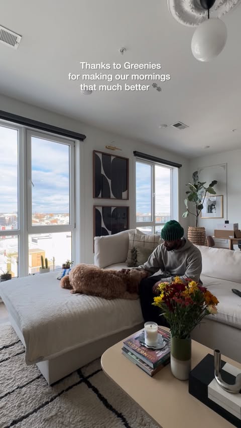 Instagram post by @steelojeem for Greenies. Caption reads: [...] Chance and his favorite treat from @Greenies....