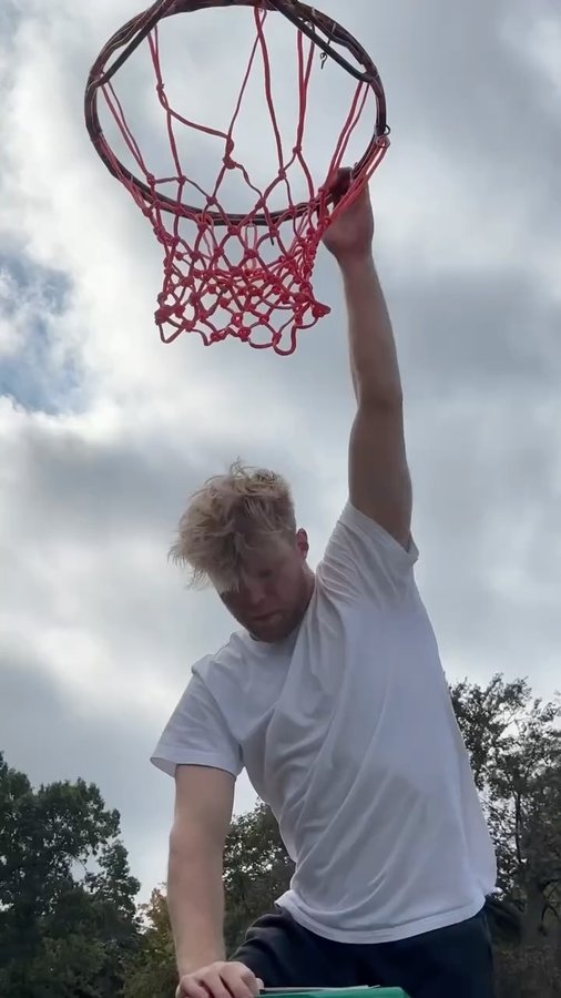 Instagram post by @tristanj22 for State Farm. Caption reads: #RedNets #StateFarmPartner No net, no swish…....