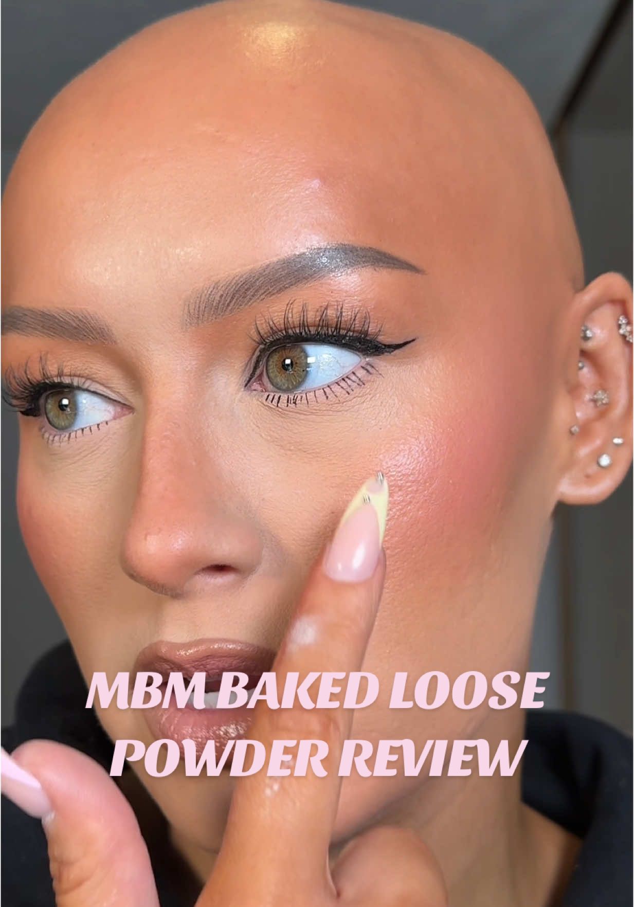 TikTok post by @danigmakeup1 for MADE BY MITCHELL. Caption reads: What do we think?🤔 testing the new....