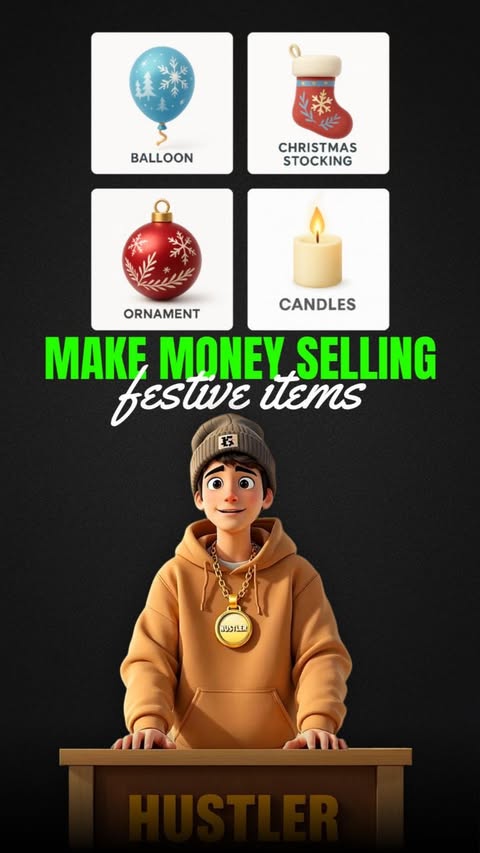 Instagram post by @trywithmark for Printify. Caption reads: Festive Products Are GOLD Right Now — Start Your....