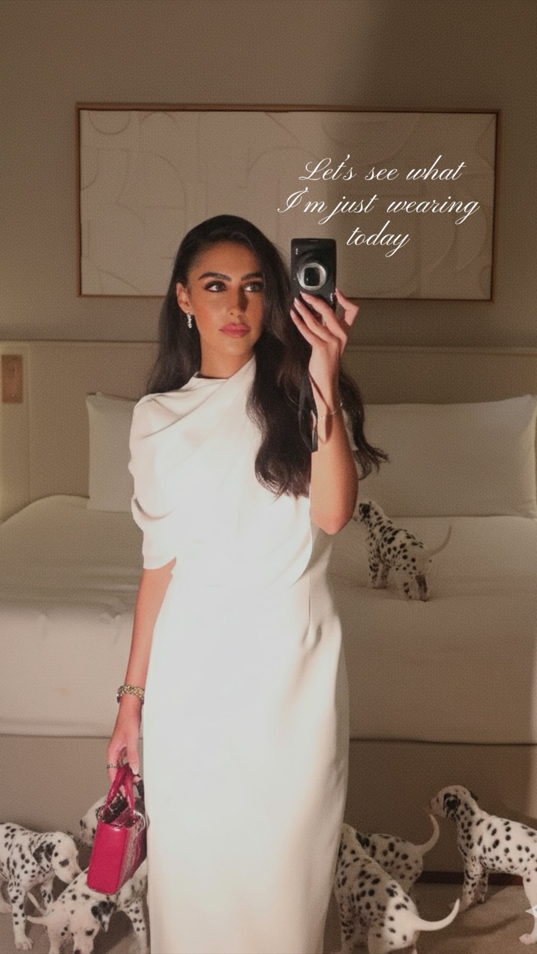 Instagram post by @byrawanhussain for Christian Louboutin. Caption reads: 🤍♥️

@oddmuseme

#AD.