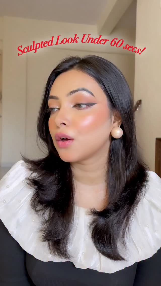 Instagram post by @mermaidista_ for Typsy Beauty. Caption reads: ⏱️ Sculpt, blush & glow — all in just 60 seconds!....