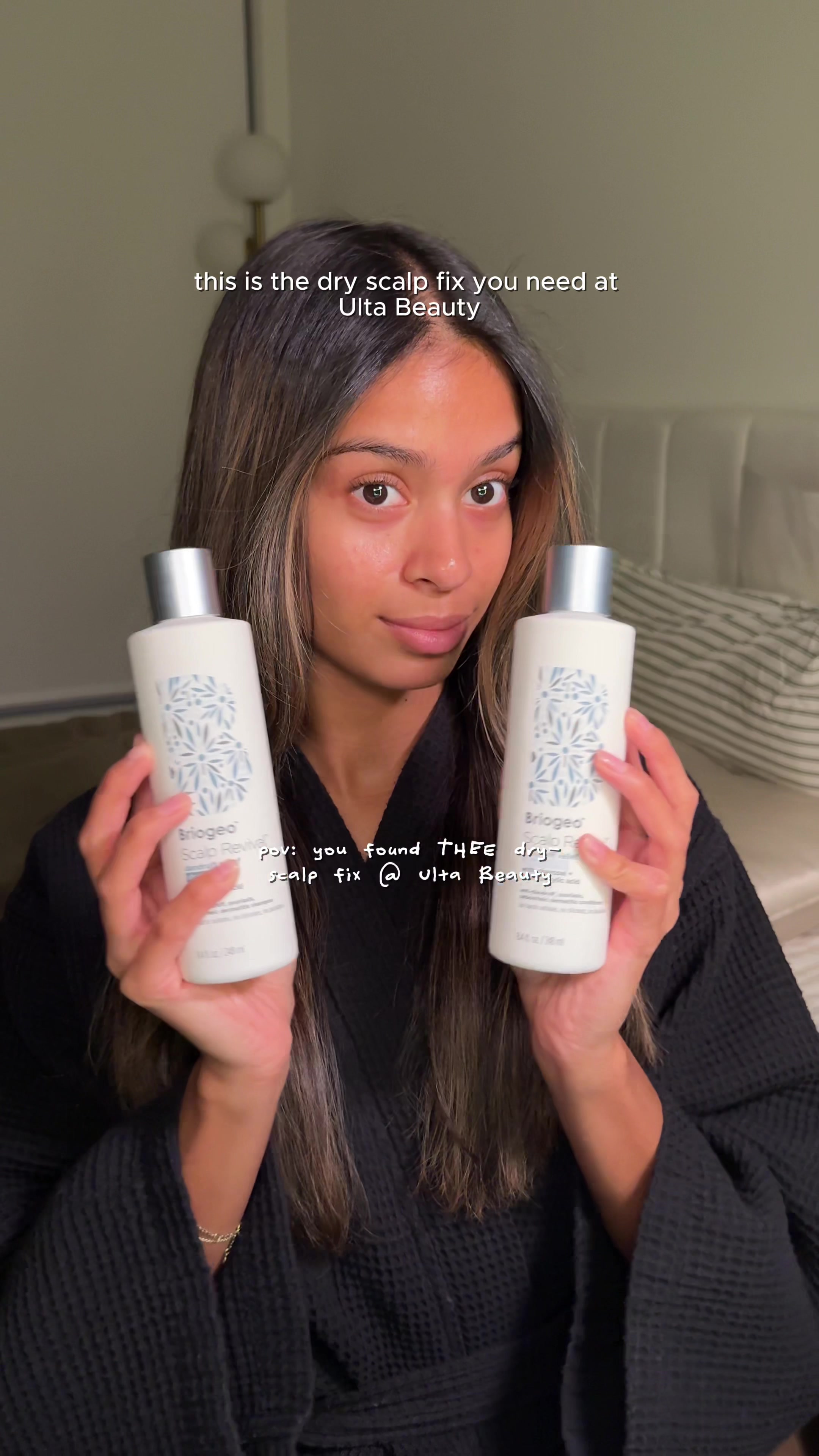 TikTok post by @vmeghanaaa for Briogeo. Caption reads: [...] this duo, now you do! Get your own @Briogeo....