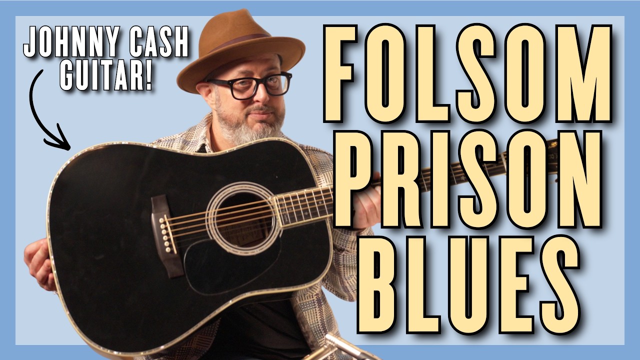 YouTube post by @MartyMusic for Sweetwater Integration. Caption reads: I Taught "Folsom Prison Blues" on Johnny Cash's....