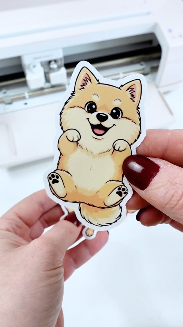 Instagram post by @dinosaurmamasvg for Kittl. Caption reads: [...] we’re turning her into stickers using....