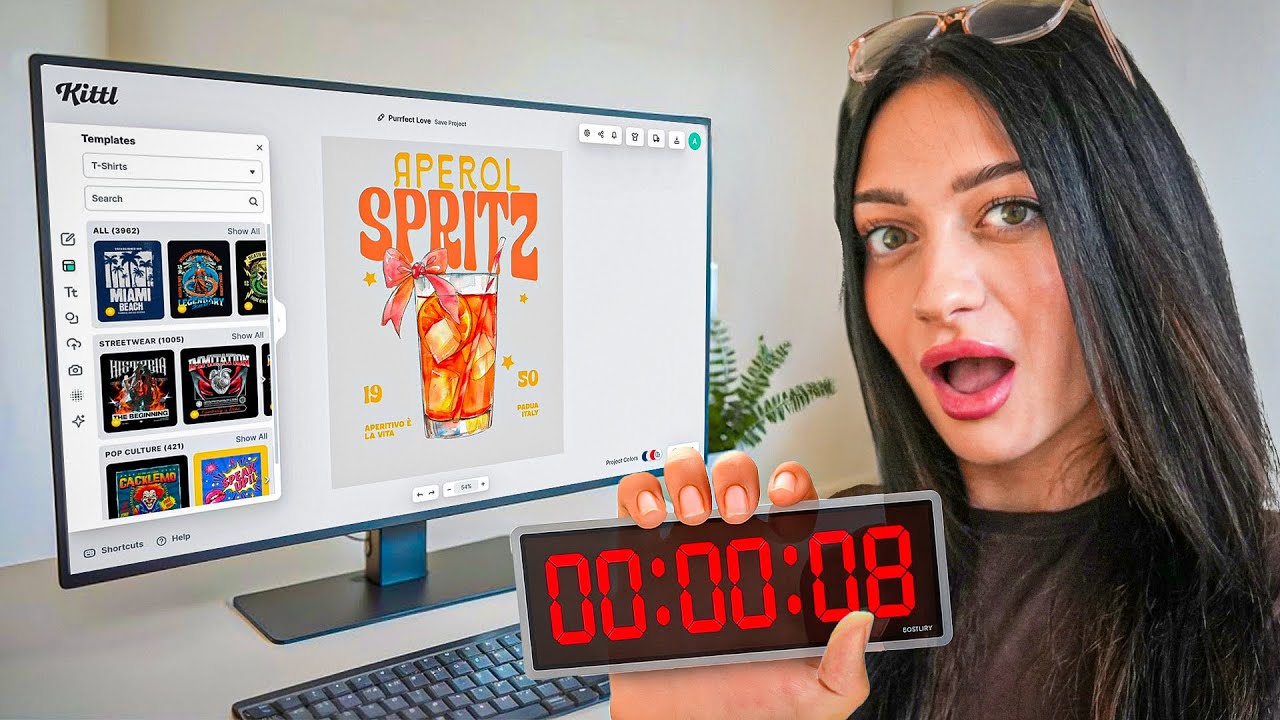 YouTube post by @moneywithmak for Creative Fabrica. Caption reads: How Many Trendy Designs Can I Make in 1 hour....