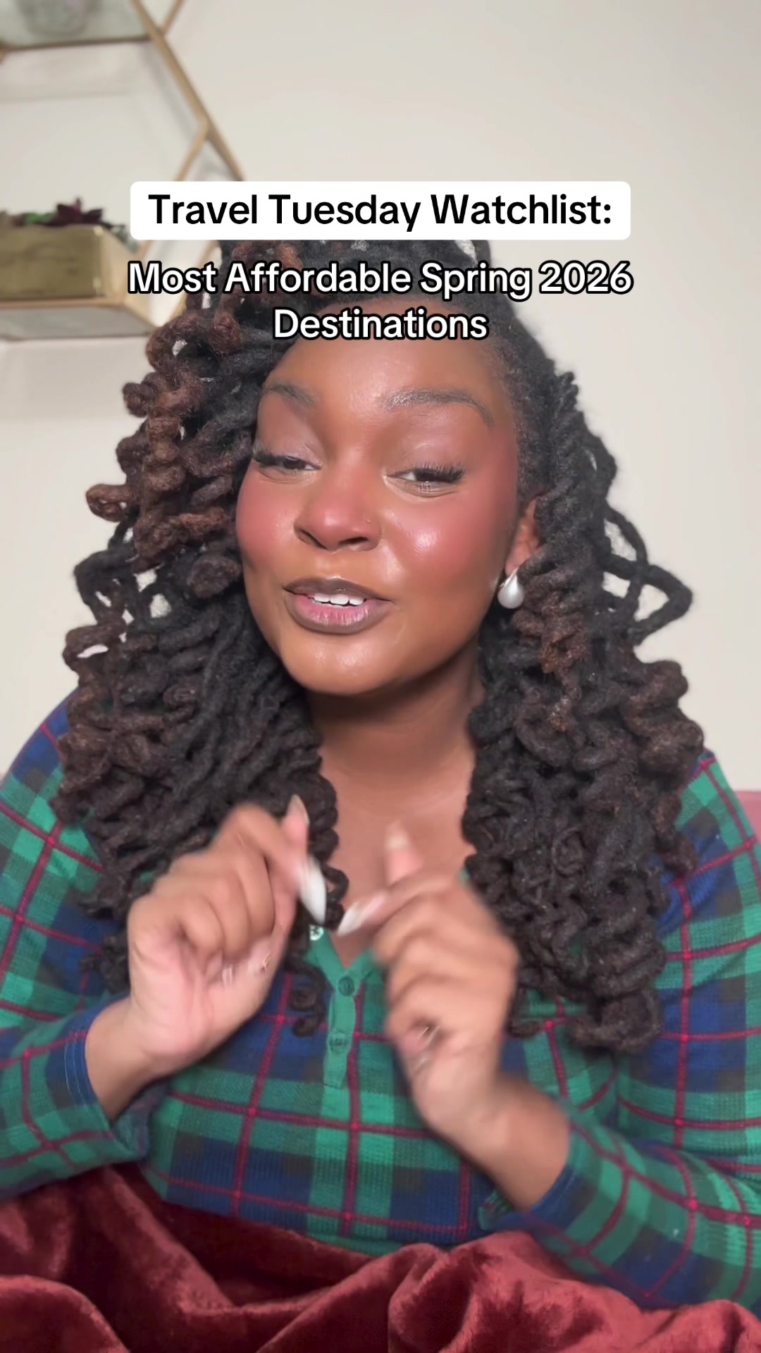 TikTok post by @whitneyelle_ for Skyscanner. Caption reads: Pulled from @Skyscanner flexible dates....