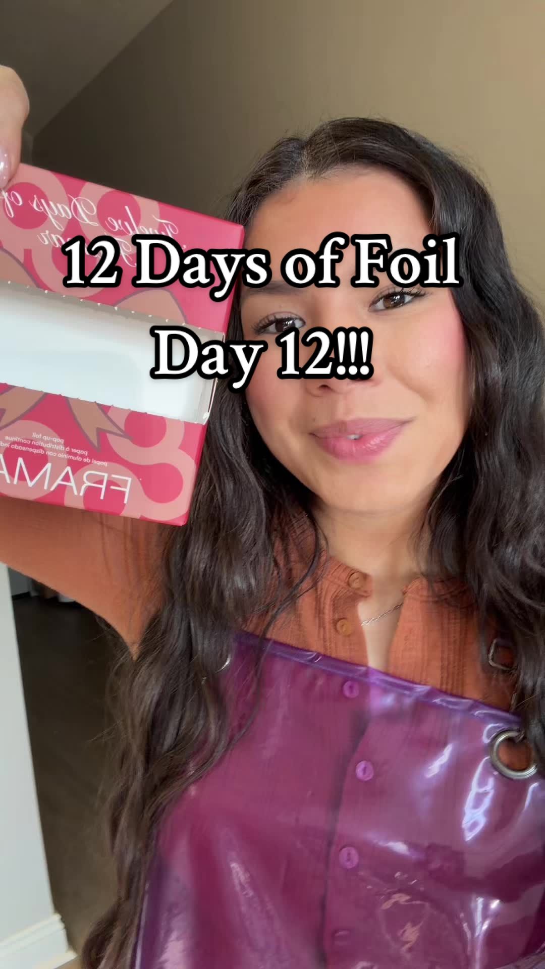 TikTok post by @_jennymendoza for Framar. Caption reads: Day 12 of @framar 12 days of foils!! This one is....