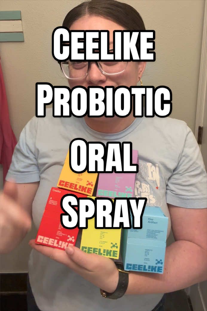 TikTok post by @x0candice for CEELIKE & MSDRWIKEY Oral Care. Caption reads: [...] back for the whole set 😂🍃@CEELIKE &....