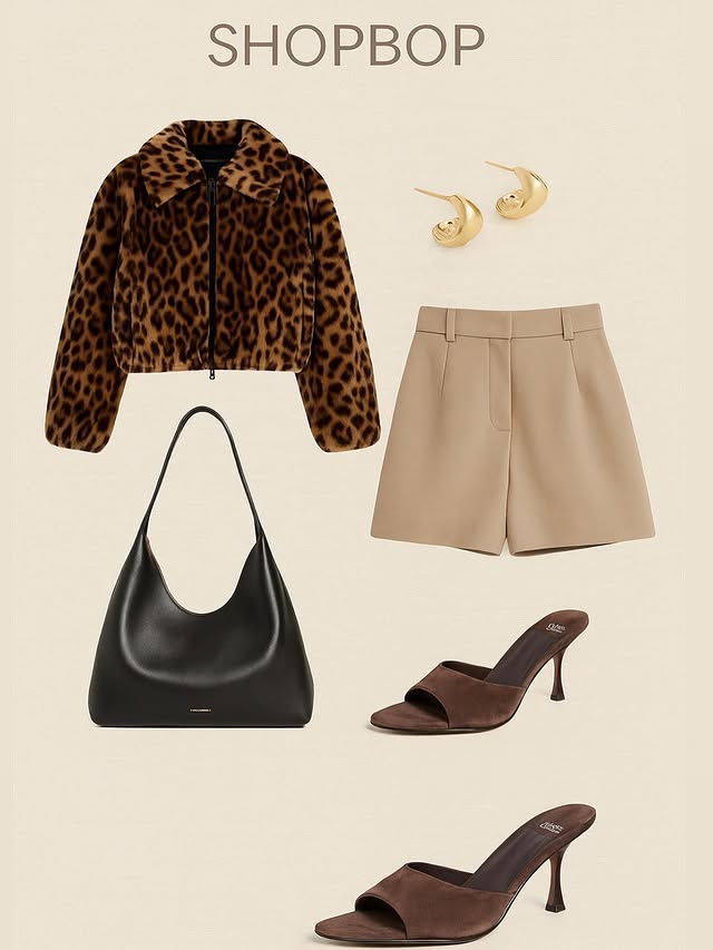 Instagram post by @margergedava for Shopbop. Caption reads: Neutrals that never miss and a statement jacket....