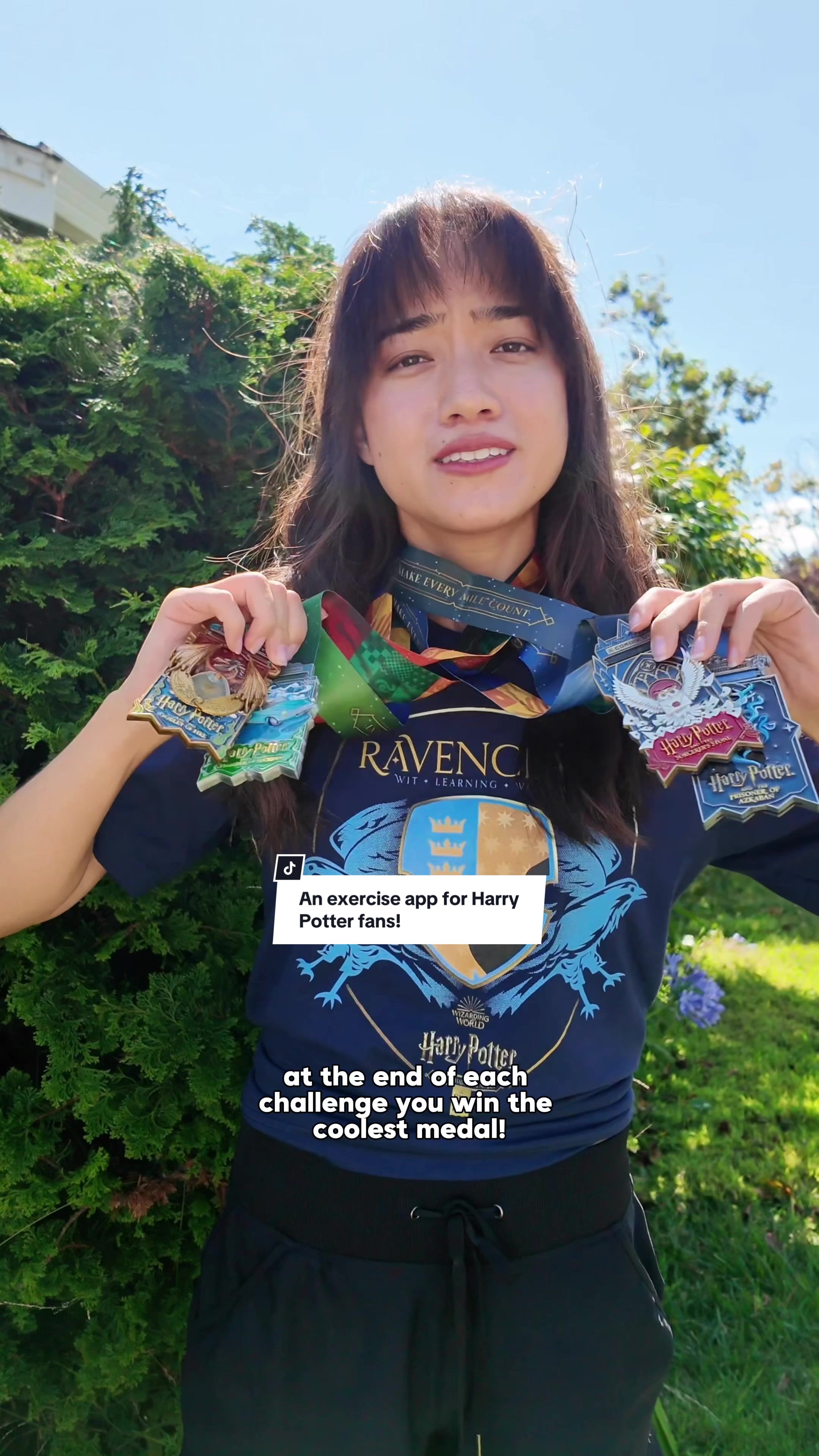 TikTok post by @magicbymikaila for The Conqueror Virtual Challenges. Caption reads: Listen, I never thought I'd be excited about....