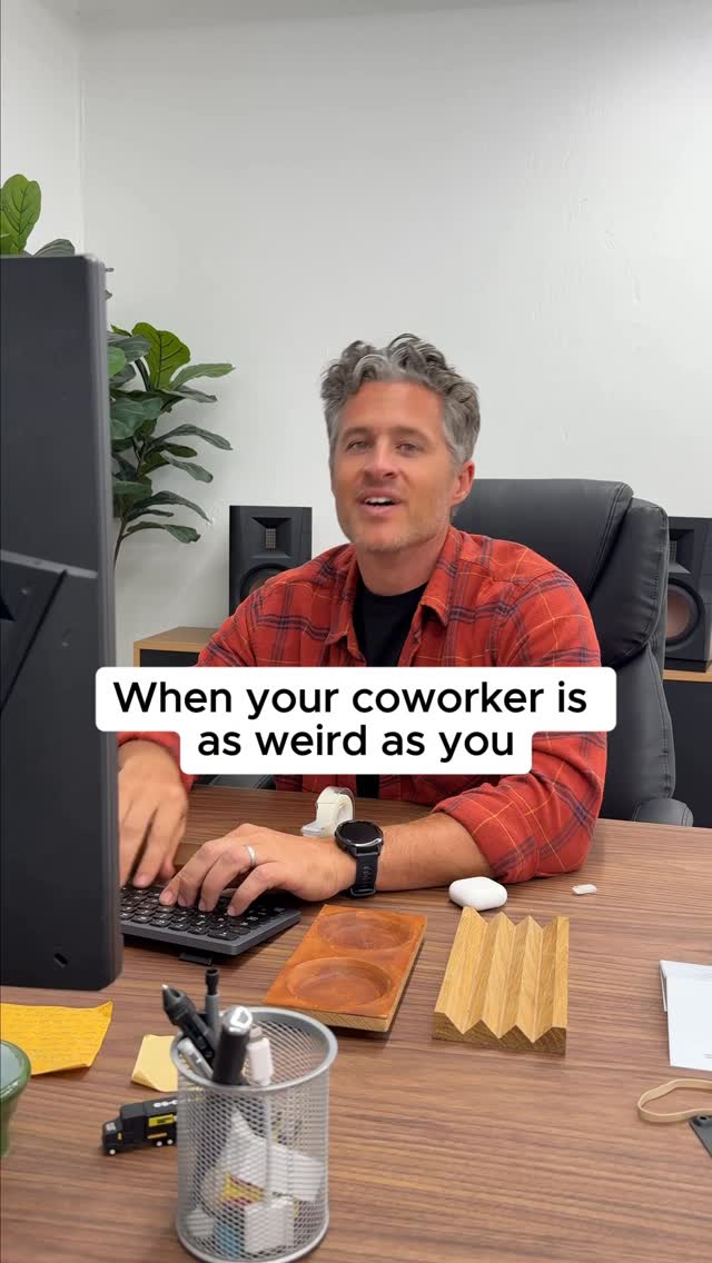 Instagram post by @clickupcomedy for ClickUp. Caption reads: Corporate twin flame 🤝🙂‍↕️

#corporatehumor....