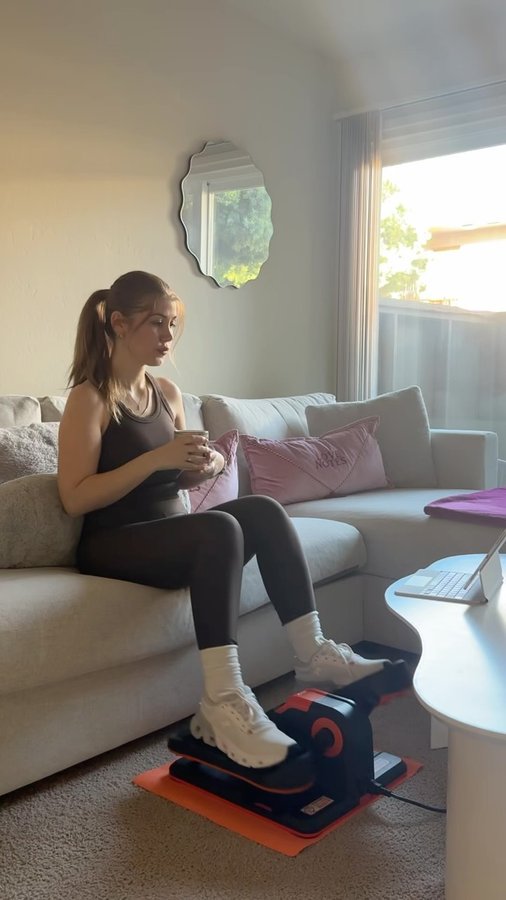 Instagram post by @saadet.kumek for TOUSAINS. Caption reads: No time for gym? No problem!
I was just about to....