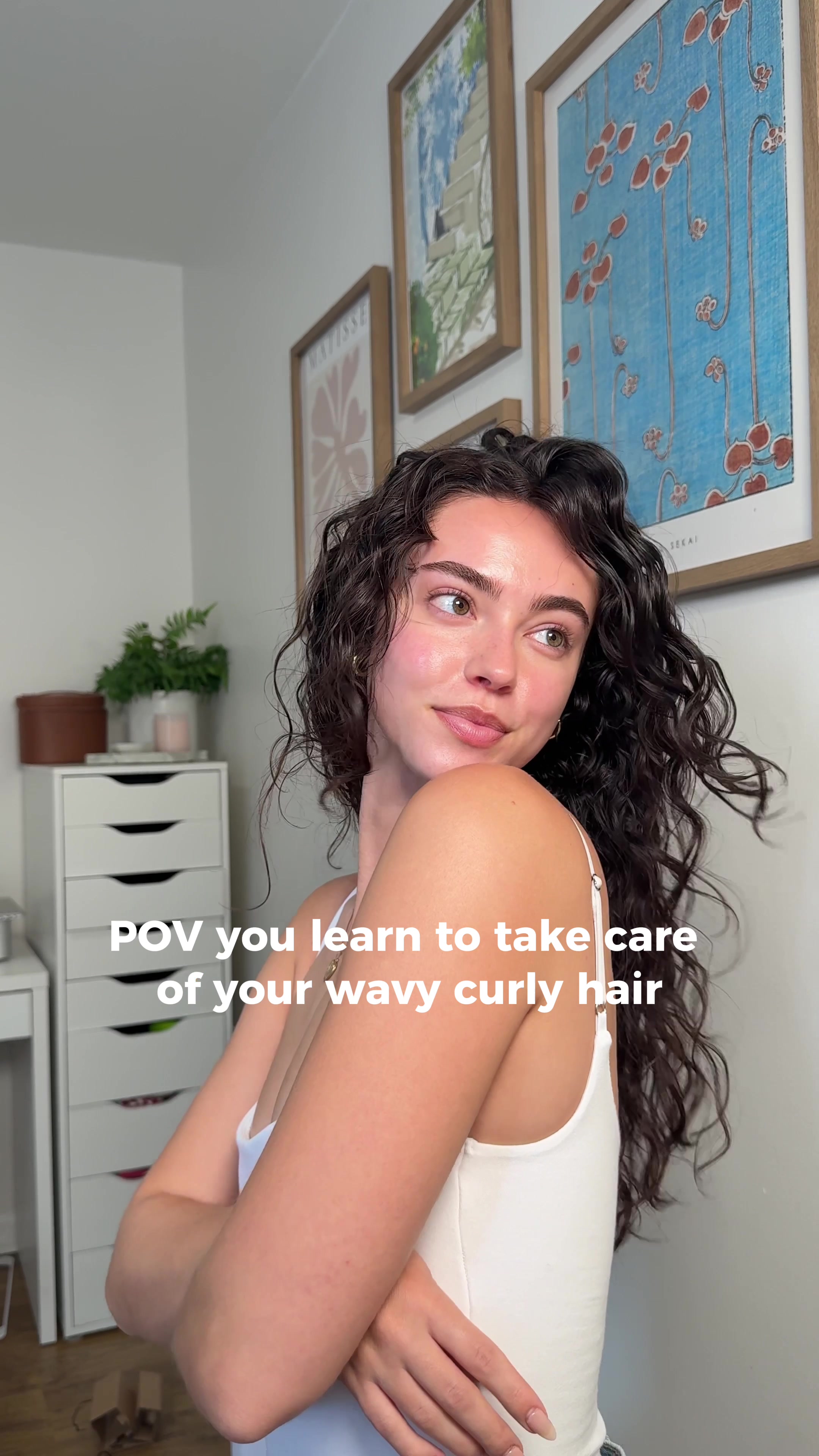 TikTok post by @kianadalleave for OLAPLEX. Caption reads: I swear my hair changed the second I started using....