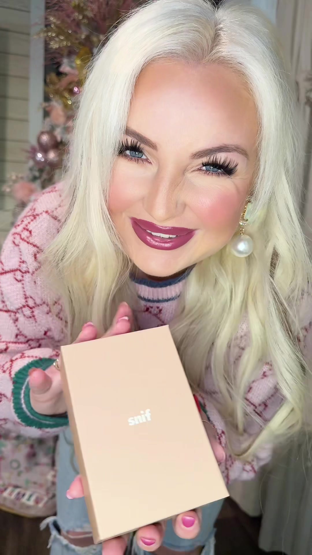 TikTok post by @chloejohnson17 for Snif. Caption reads: @Snif me is 10/10! @Kathryn Gayheart  thx for....