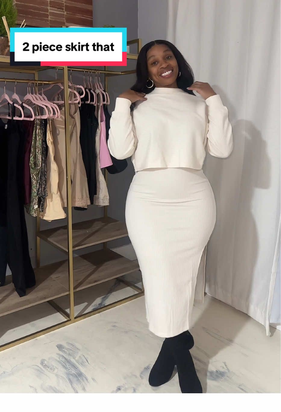 TikTok post by @growwithgodschild for Grace Karin US Shop. Caption reads: [...] the feeling of the material 🌹@Grace Karin....