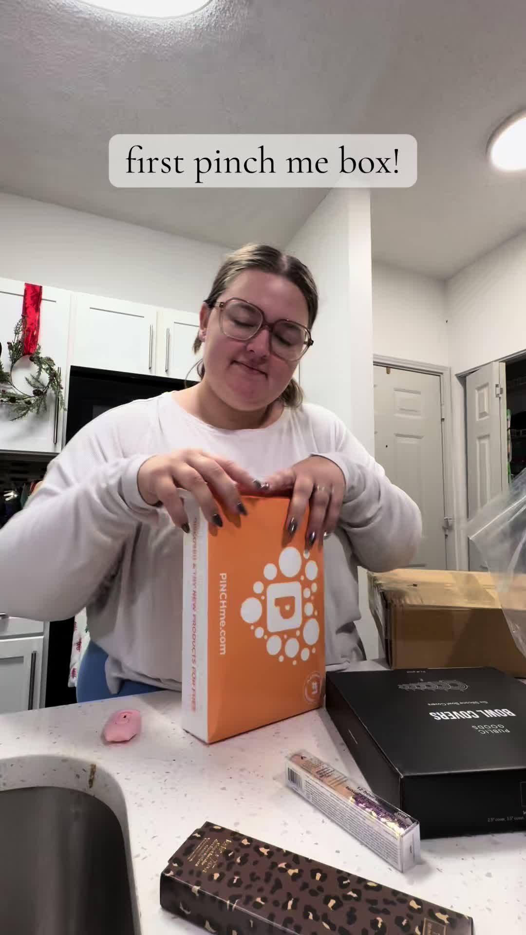TikTok post by @mattisoncurtlynn for PINCHme. Caption reads: @PINCHme.com !!! #pinchme #unboxing #matt .