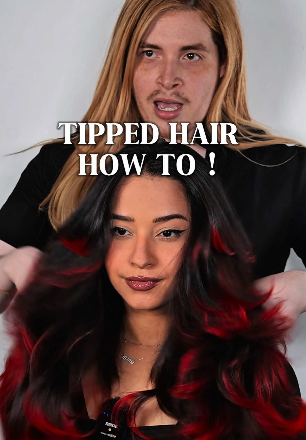 TikTok post by @.artistic.aestheticss for OLAPLEX. Caption reads: [...] her hair was protected using @Olaplex  . . .....