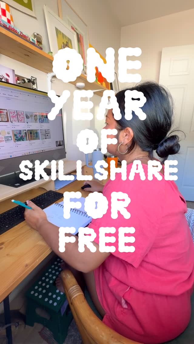 Instagram post by @kelsiedayna for Skillshare. Caption reads: [...] or courage to try? I’m partnering with....