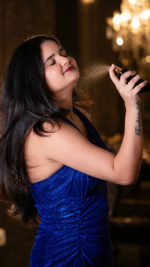 Instagram post by @nidhi6_4 for La'French Perfume. Caption reads: [...] impossible to ignore. Party Girl by....
