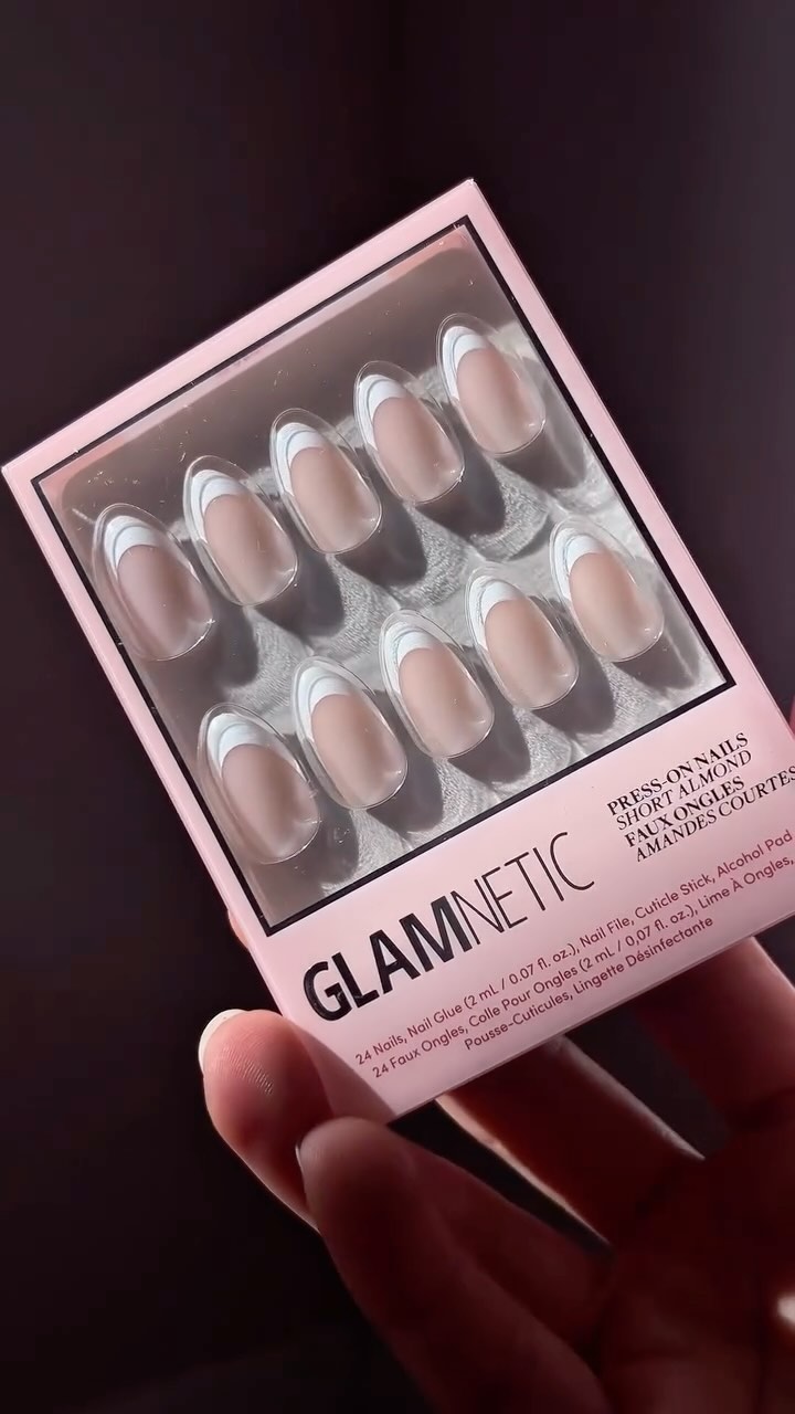 Instagram post by @ivb8_9 for Glamnetic. Caption reads: This time I tried Ma Damn design from @glamnetic....