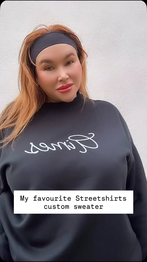 Instagram post by @amywhitfield_official for Streetshirts. Caption reads: [...] has to be my fave of all from....