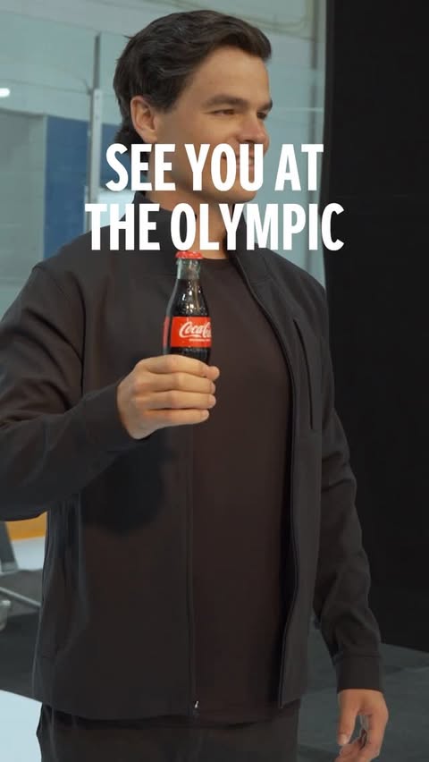 Instagram post by @mikaelkingsbury for Olympics. Caption reads: [...] @cocacolaquebec, @teamcanada, @olympics,....