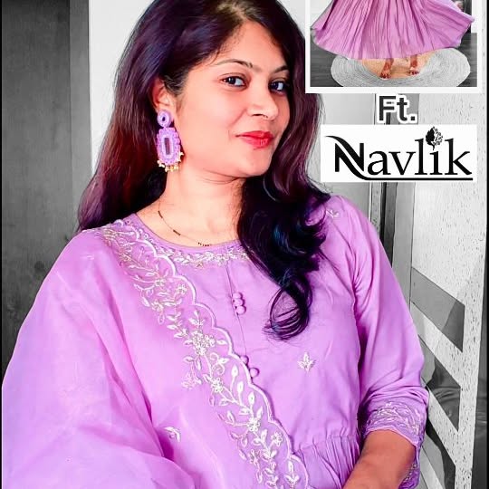 Instagram post by @shalu.ishi for Navlik. Caption reads: Presenting @navlik.in Naixa Women's BSY Viscose....