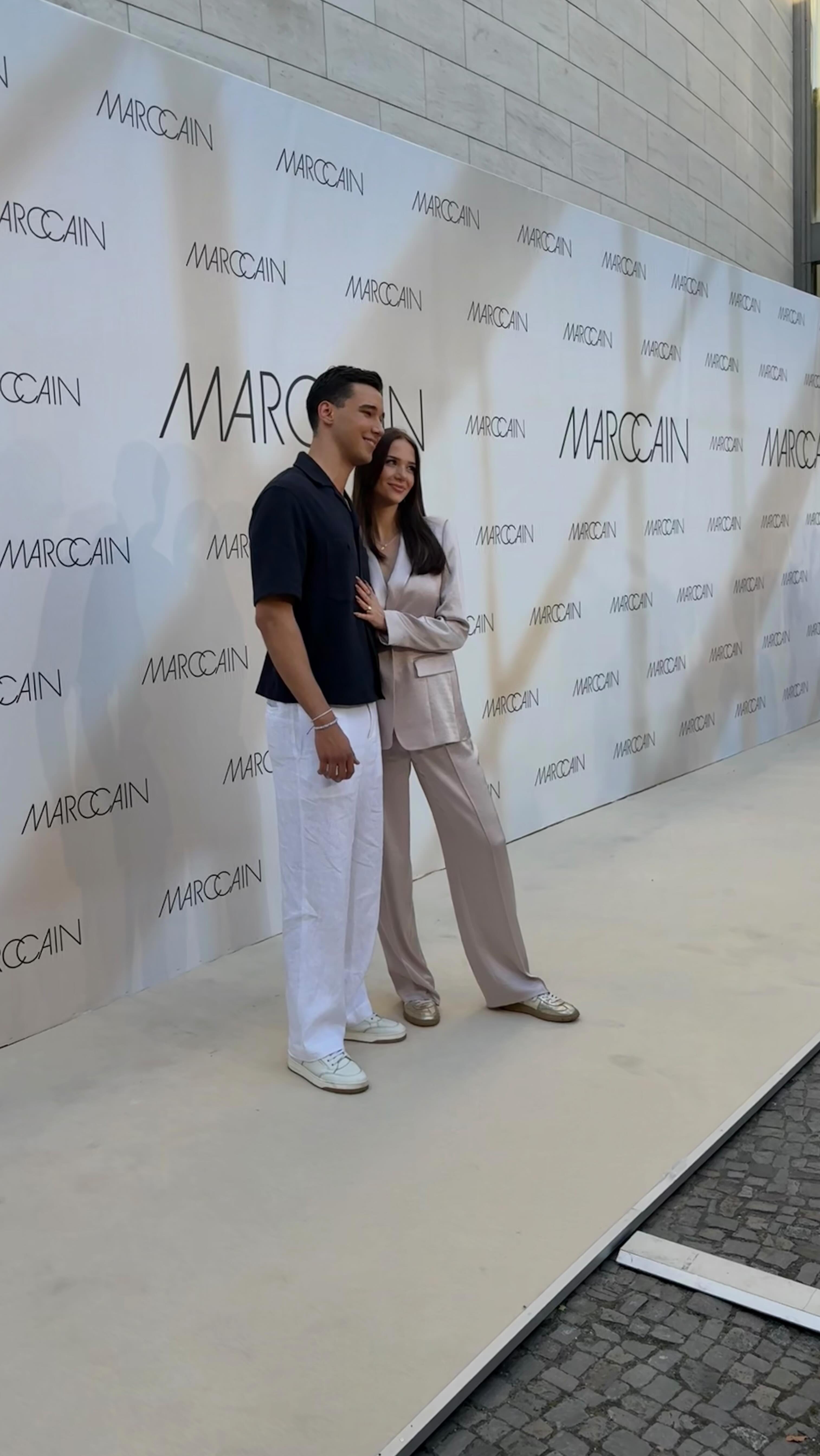 Instagram post by @louisa.buescher for Marc Cain. Caption reads: Recap of our evening at the bfw 💕📝 with....