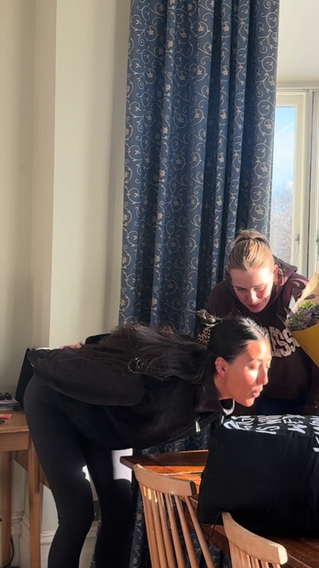 TikTok post by @allyandg for Kurt Geiger. Caption reads: @KURT GEIGER I think she loves it 😂💖 Happy 30th....