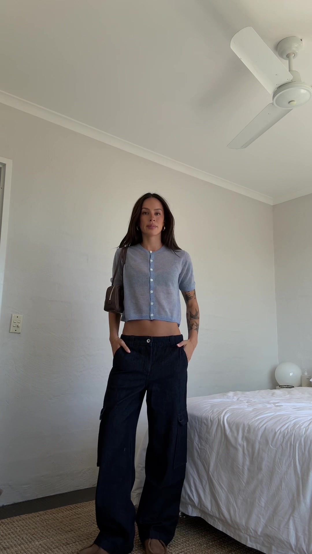 TikTok post by @elizammcewen for Everlane. Caption reads: OOTD w/@Everlane <3 #everlanepartner.