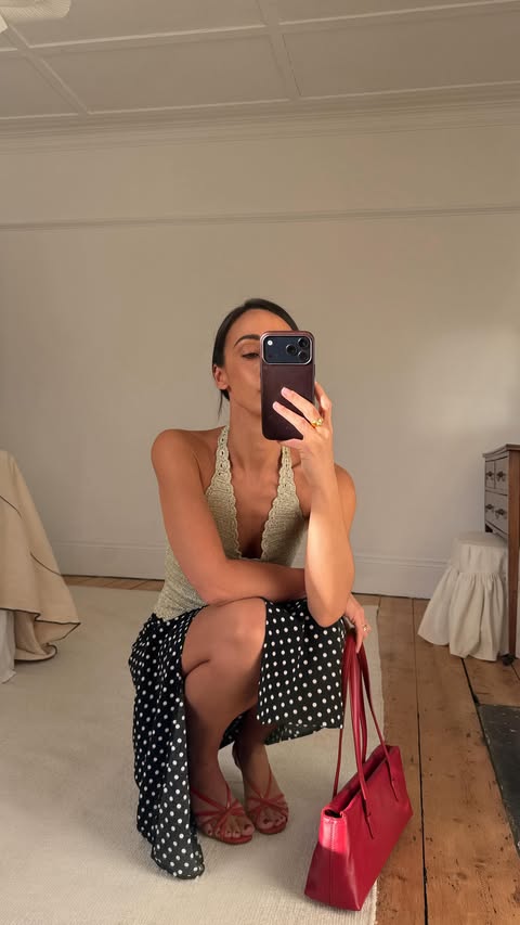 Instagram post by @emswells for Rouje. Caption reads: Starting the new year on a high note with @rouje....