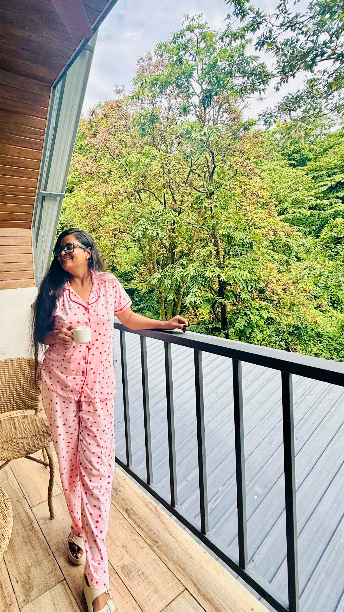 Instagram post by @stethoscopexstyle_30 for Clovia. Caption reads: Clovia Fashion cotton pookie night suit....