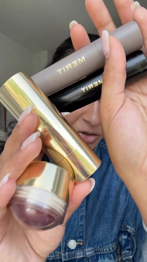 Instagram post by @aisha.ruperto for MERIT. Caption reads: My daily beat with @merit all of my favorites are....