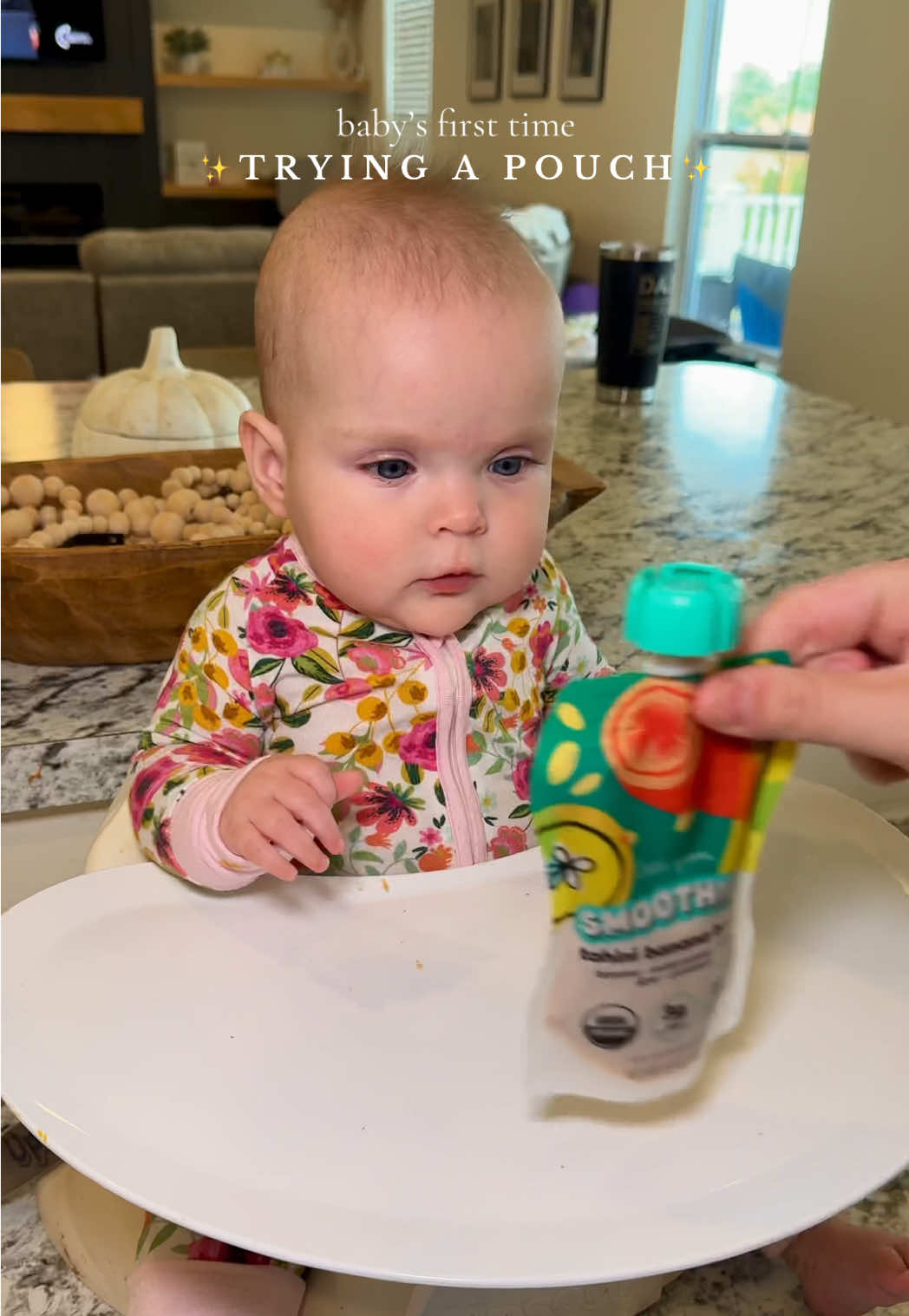 TikTok post by @lobro15 for Little Spoon. Caption reads: [...] #startingsolids #babyeating #babyfood....