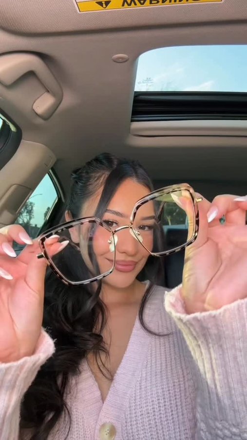 Instagram post by @alexispriscilla_ for Zeelool. Caption reads: Try on @zeelool glasses with me 😍 

Use my code....